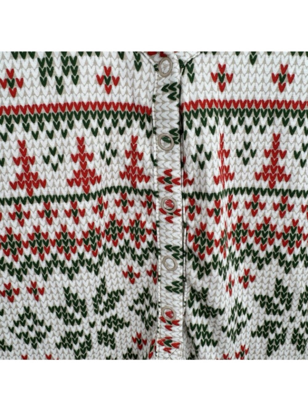 Posh Peanut Bamboo Nicholas Holiday Fair Isle Pajama Set sz L Women's Christmas - Picture 3 of 9